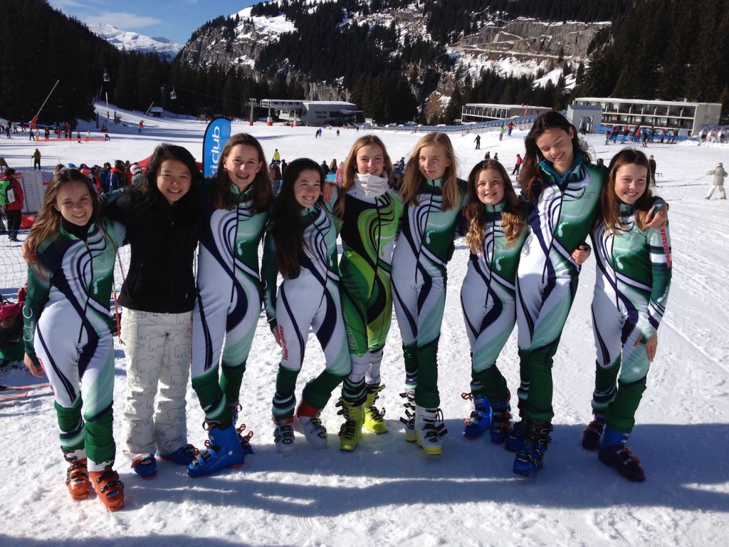 British School Girls Ski Race Flaine 2016