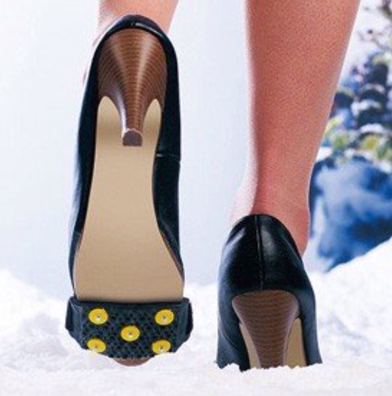 Yaktrax ice grips for high heels