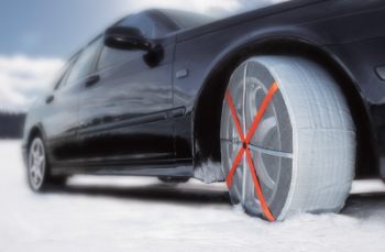 snow socks give tires grip on ice